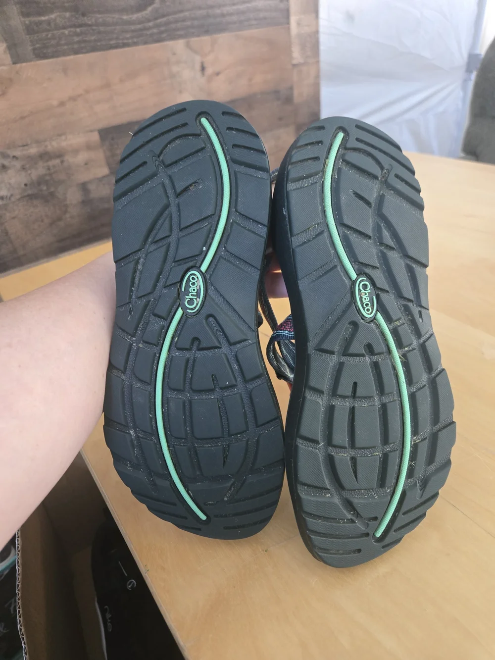Chaco Z Cloud Sandals Women’s US 7 Athletic Outdoor Hiking Shoes Tri Opal Green